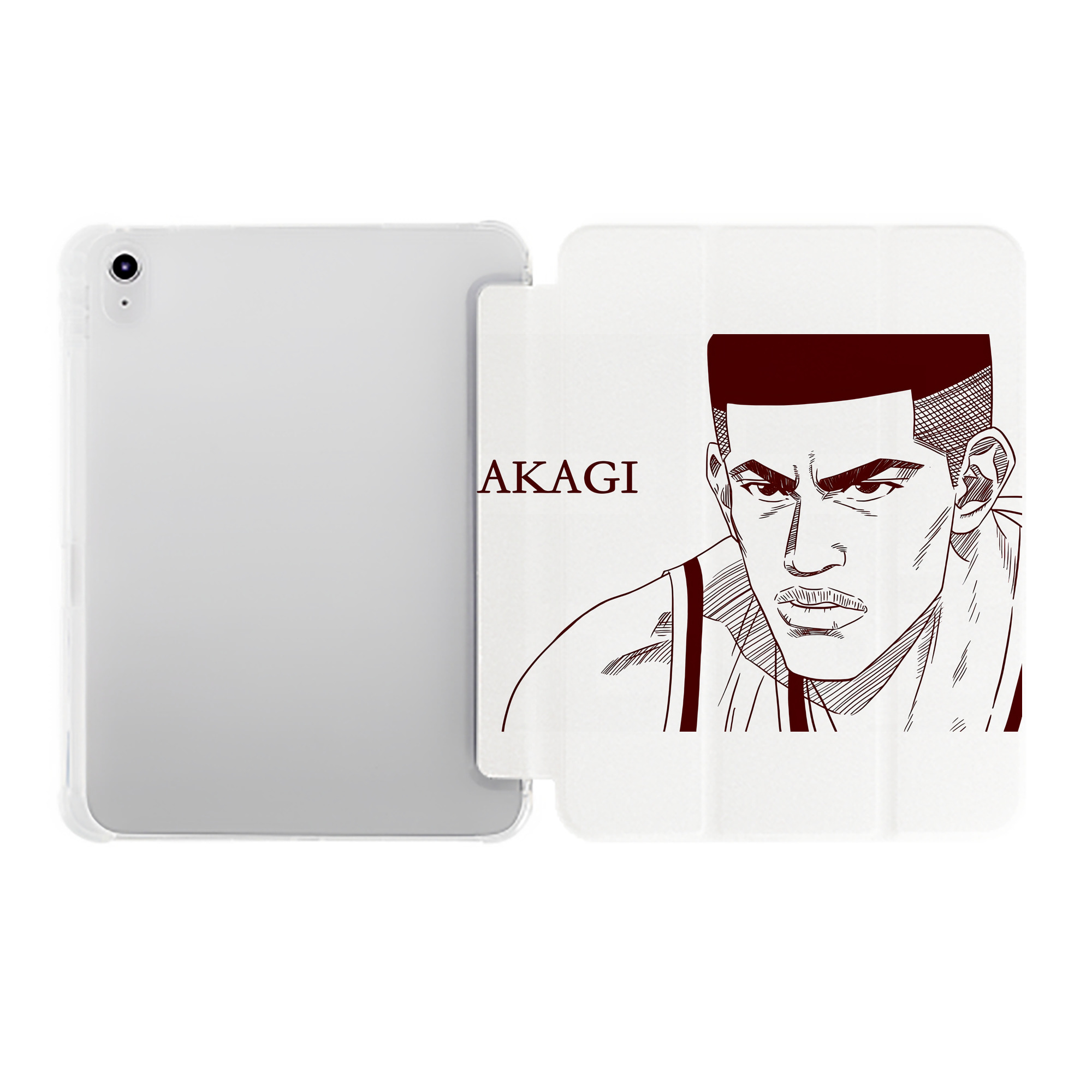 （画像用） SLAM DUNK／スラムダンク IPad ケース ペン収納付き 三つ折りスタンド PUレザー×シリコン 対応機種9.5/10.5/10.9インチ